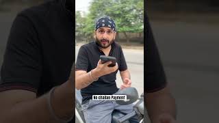 No traffic challan payment 😂😂 police trafficpolice funnyshorts comedyshorts funny [upl. by Lezley792]