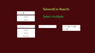 Creating a MultiSelect Dropdown with Tailwind CSS amp ReactJS  StepbyStep Guide [upl. by Nnaeilsel]