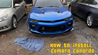 How to install Dive Planes Canards on The 6th Gen Camaro [upl. by Brendis]