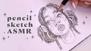 ✦ ASMR pencil drawing in my sketchbook ✦ [upl. by Shipman]