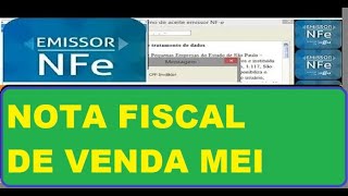 EMISSÃƒO DE NOTA FISCAL ELETRÃ”NICA PELO EMISSOR SEBRAE 401 MEI SIMPLES NACIONAL [upl. by Welton]