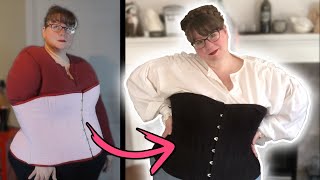 I Made a PlusSize Victorian Corset that FITS [upl. by Anirt]