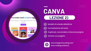 Canva lezione 2 Formattazione del testo  schede didattiche [upl. by Aihsas]