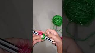 Woolen Flower Making Ideas With Pencil woolen crochet crochetflower shorts craftwoolenflower [upl. by Atile]