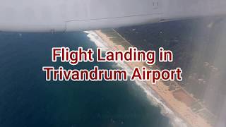 Flight Landing in Trivandrum Airport  Amazing video [upl. by Eneloj122]