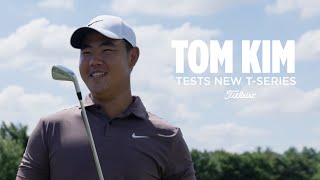 Tom Kim Tests New Titleist T100 and T200 Irons [upl. by Waltner470]