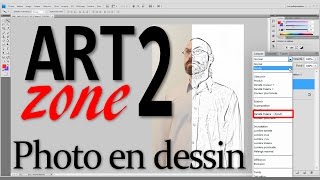 ARTzone 2 Tranformation photo en dessin Photoshop [upl. by Ladnar596]