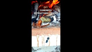 🔥COMO HACER CONCRETO REFRACTARIO CASERO🔥 facil y con materiales que puedes encontrar en casa [upl. by Adella]