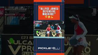 Allyce Jones DEFENSIVE MACHINE pickleball pickleroll defense wow [upl. by Lustick174]