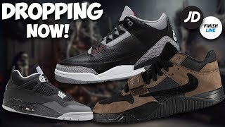 GOING LIVE NOW Jordan 4 Fear EA Jordan 3 Black Cement SHOCK Drop amp Travis Scott Jumpman Jacks [upl. by Chelsea]