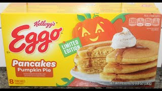 Kellogg’s Eggo Pancakes Pumpkin Pie Review [upl. by Ylram308]