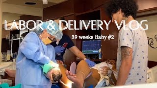 Labor amp Delivery Vlog 39 weeks  8lb Baby 2 Induction w Epidural [upl. by Lamag532]