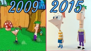 Evolution Of Phineas and Ferb Games 20092015 [upl. by Enidaj]