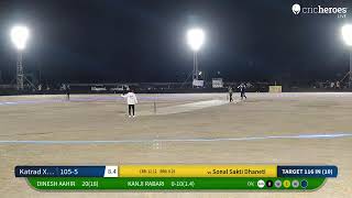 Live Cricket Match  Sonal Sakti Dhaneti vs Katrad Xi Gundala  09Dec24 0959 PM 10  Mathda Spor [upl. by Albina]