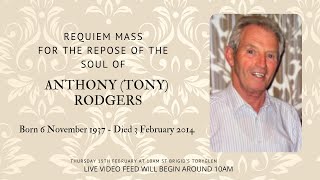 Requiem Mss for the Repose of the Soul of the Anthony Rodgers [upl. by Idham]