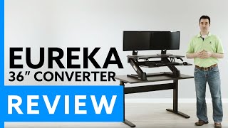 Eureka Ergonomic SitStand Desktop 36” ERKCVPRO36 Review  Rating  Problems [upl. by Watkins15]