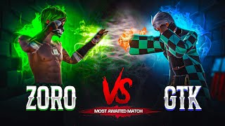 TGR GTK111 Vs ZORO FF  1vs1 Most Demanded amp Awaited Match 🍷🗿 [upl. by Eniamat]