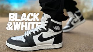 Controversial DetailsJordan 1 Hi 85 Black amp White Review amp On Foot [upl. by Nico728]