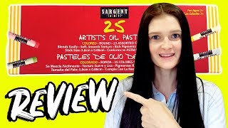 Oil Pastel Brand Review Sargent Art vs Pentel [upl. by Aldon601]