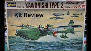 172 Hasegawa Kawanishi Type2 H8K2 Emily Kit Review [upl. by Cruickshank]