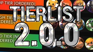 My Smash Bros Ultimate 200 Tier list [upl. by Pelagias]