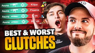 Hiko Reacts to 100T Asunas BEST amp WORST Valorant Clutches [upl. by Eiramyma]