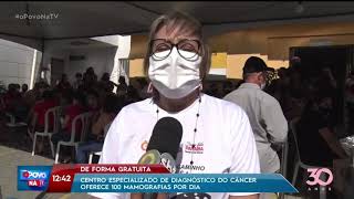 Centro especializado de diagnóstico do câncer oferece 100 mamografias por dia  O Povo na TV [upl. by Cissiee767]