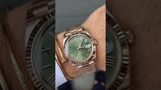 ROLEX DAYDATE 40MM ROSE GOLD 2282350025 OLIVE [upl. by Deibel]