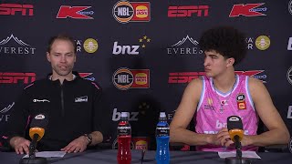 Petteri Koponen and Karim Lopez press conference vs Sydney Kings  Round 6 NBL25 [upl. by Tram]