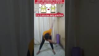 Reduce arm fat back fat workout✅️trending youtubeshorts weightloss video subscribe youtube [upl. by Lledyr]