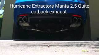 VE ssv 2012 Hurricane extractors with Manta Quite 25 catback exhaust [upl. by Ecirtnahs]