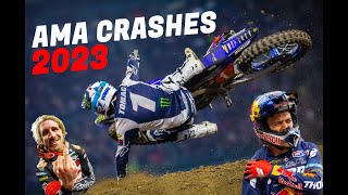 CRASHES AMA SUPERCROSS 2023 MONSTER ENERGY │ HD EDIT [upl. by Ycats]