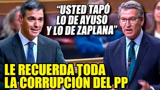 LOS ZASCAS DE SÁNCHEZ A FEIJÓO 💥 Te pasa lo mismo que a Casado con Ayuso [upl. by Aniled42]