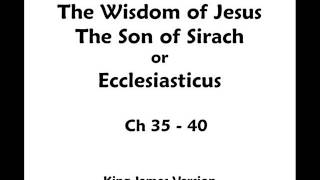 The Wisdom of Sirach or Ecclesiasticus  KJV  Audio  Chapter 35  40 [upl. by Secundas]