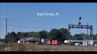 Union Pacific 844 at Bald Knob Ar 10 24 2016 [upl. by Yrreiht]