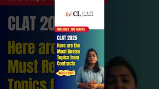 Important Topics to revise in Contracts clat2025 clatpreparation clatrevision [upl. by Wescott]