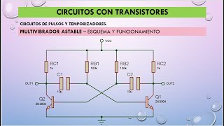 Transistores  Parte 3  Multivibrador Astable [upl. by Launamme91]