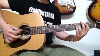 Como Tocar Whatsername de Green Day en guitarra acustica  Tutorial HD  FermiGuitarra [upl. by Weig]