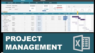 Project Management Template in Excel [upl. by Lerad]