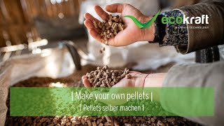 ECOKRAFT  Make your own pellets [upl. by Hgielar]