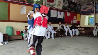 Taekwondo Sparring Girl vs Boy 🤣 [upl. by Koh]