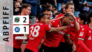 Hannover 96  Karlsruher SC 21 Zusammenfassung 2 Bundesliga 2425 hannover ksc [upl. by Toni]