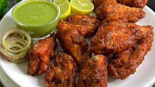 Chicken Wings Fry Recipe ❤️  Crispy Chicken Wings Fry Recipe ❤️ Chicken fry with green chutney [upl. by Hagen]