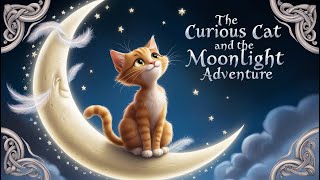 The curious cat and the moonlight adventure kids stories [upl. by Adirf802]