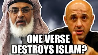 Muslim SILENT amp BAFFLED At ONE Quran Verse DESTROYING Islam Debate  Sam Shamoun [upl. by Ahsiekar]