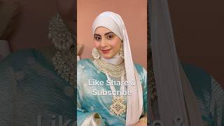 How to Style Hijab with Saree amp Jewellery  Wedding Guest Hijab Style with Saree hijabstyle hijab [upl. by Peppi]