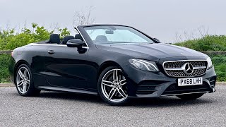 Mercedes E220d AMG Line Premium Cabriolet  PX68 LHH [upl. by Srevart]