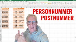 Formatera personnummer och postnummer i Excel med ett klick [upl. by Moberg]