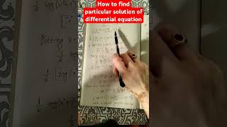 Find particular solution of differential equation [upl. by Campbell]