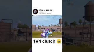 Dinox 1V4 clutch 🥹 bgmi pubg gaming music dancehall 100days100clutches [upl. by Paloma]